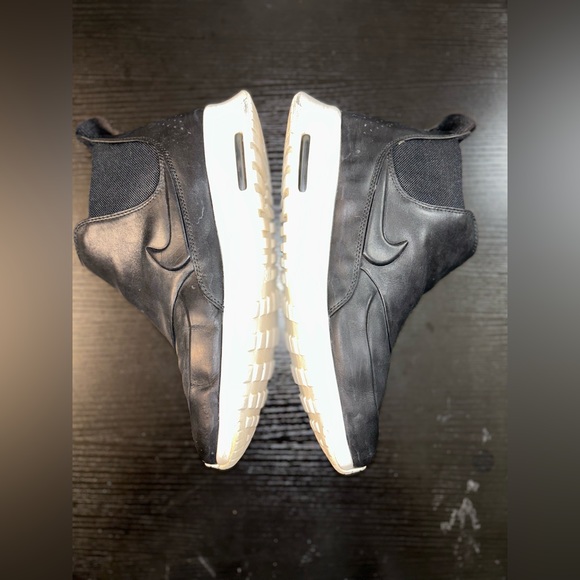 Nike W Air Max Thea Mid Black Sail Leather Casual Boot 859550-001 women sz 10 - Picture 4 of 9